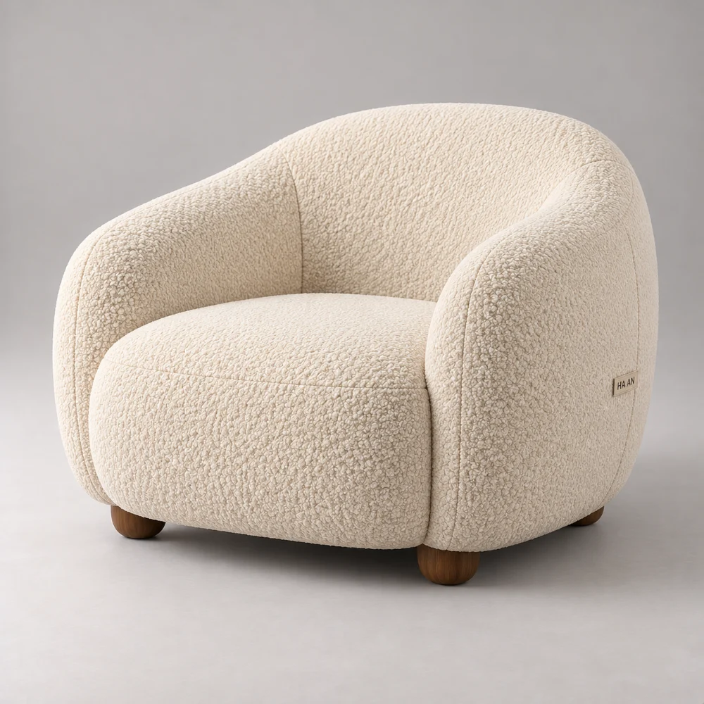 Ghế thư giãn bouclé Cloud Hà An