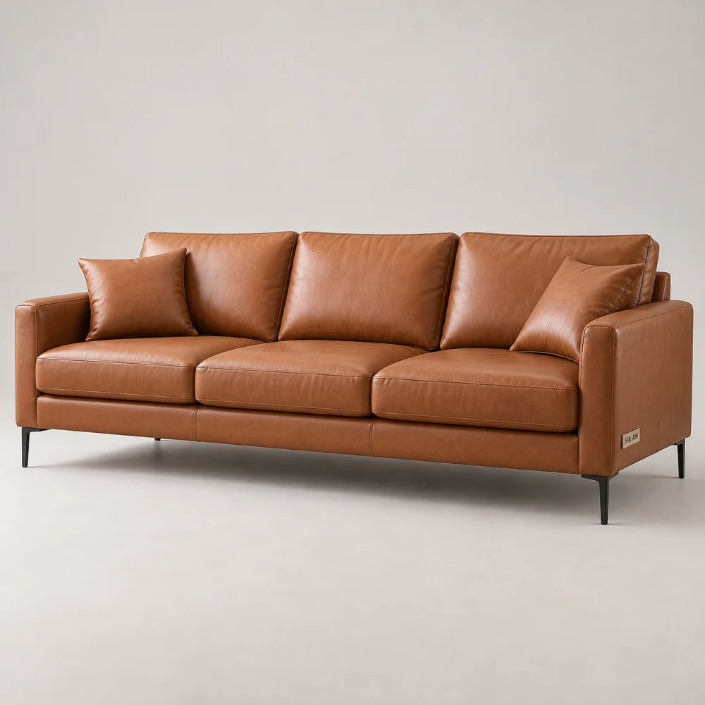 Sofa văng da công nghiệp Milan 2m2 Hà An