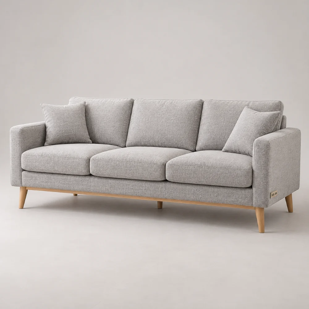 Sofa văng nỉ 3 chỗ Oslo 2m Hà An